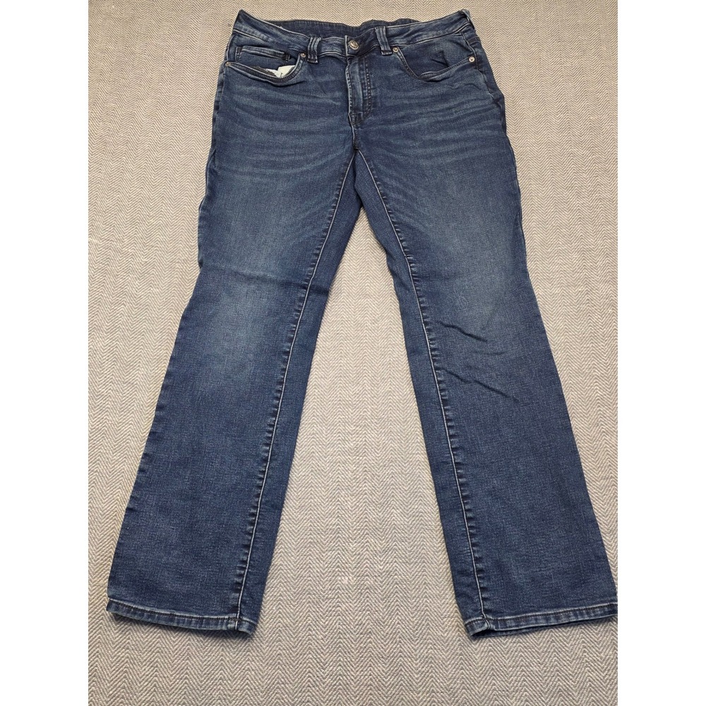 Buffalo David Bitton Mens Freedom Series Straight Six Indigo‎ Blue Jeans 34x32
